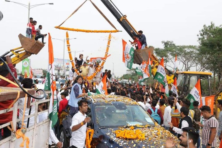 राष्ट्रीय युवा कांग्रेस अध्यक्ष का स्वागत-प्रदेश युवक कांग्रेस कमिटी पर फिर भारी पड़ा देवेंद्र आकाश गुट