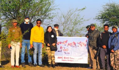 कोपरा जलाशय में एक दिवसीय एशियन वाटर बर्ड सेंसस का कार्यक्रम सम्पन्न