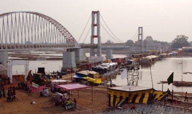 माघी पुन्नी मेला: लक्ष्मण झूला में लेजर शो और आकर्षक लाईटिंग