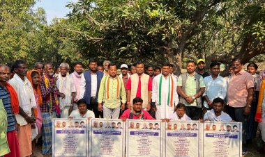 साँसद बैज व विधायक बेंजाम ने किया सामुहिक उदवहन सिचाई योजना के अंतर्गत करोड़ों रुपए के विकास कार्यों का भूमिपूजन...
