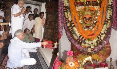 मुख्यमंत्री  भूपेश बघेल ने रतनपुर में मां महामाया की पूजा-अर्चना की