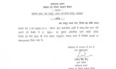मास्क नहीं पहनने पर अब नहीं देना पड़ेगा जुर्माना, राज्य सरकार ने जारी किया आदेश