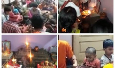 राजिम में अवसरिया परिवार समाज की कुलदेवी मां रातमाई कन्हाई परमेश्वरी जी की असीम अनुकम्पा से लेड़गी विश्राम के अंगना में ज्योत जंवारा कार्यक्रम
