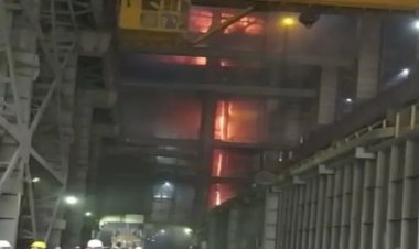 भिलाई इस्पात सयंत्र के मेल्टिंग शॉप 3 में आग लगने से हड़कंप, बड़ा हादसा टला