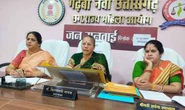 व्याख्याताओं के प्रकरण पर जांच करने कलेक्टर जशपुर को भेजा जाएगा पत्र  आयोग के समक्षअनावेदक  राज्य कर विभाग के अधिकारी ने आवेदिका आशुलिपिक से मांगी माफी प्रकरण हुआ नस्तीबद्ध  खाद्य आपूर्ति विभाग में पदस्थ अधिकारी ने की दूसरी शादी आयोग के समक्ष गलती की स्वीकार