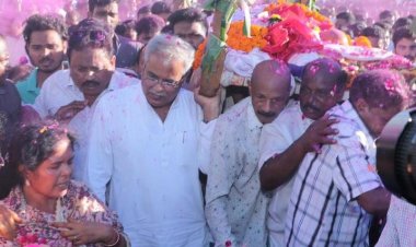 राजकीय सम्मान के साथ विधानसभा उपाध्यक्ष स्व.  मनोज मण्डावी को दी गई अंतिम विदाई