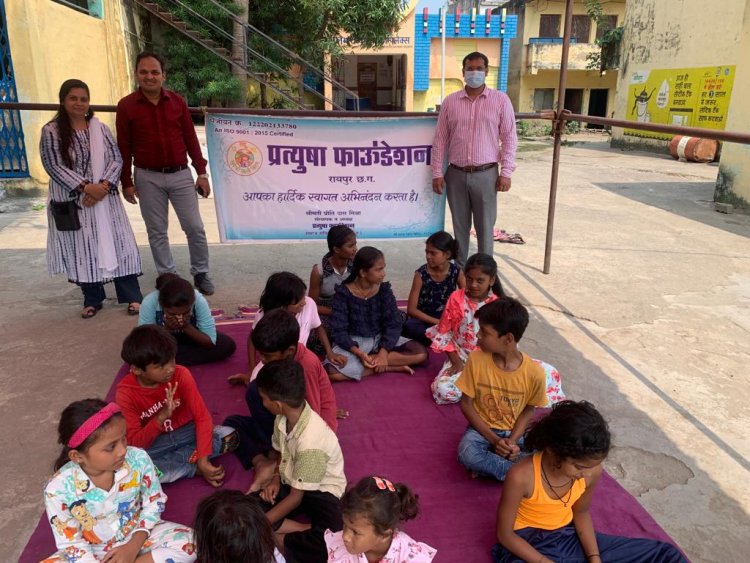 प्रत्युषा फाउंडेशन के द्वारा राष्ट्रपिता महात्मा गांधी एवम पं.लालबहादुर शास्त्री जी की जयंती मनाई  गई