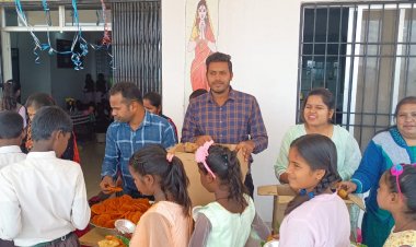 एकलव्य घोलेंग में मनाया गया बालदिवस, विद्यार्थियों का हुआ सम्मान:-