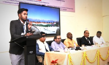 अर्जुन्दा क्षेत्र के टेकापार के शुभम ने राष्ट्रीय संगोष्ठी में शोध पत्र प्रस्तुत की।