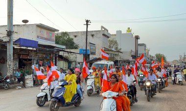 हिंदू नव वर्ष पर भव्य बाइक रैली  सदगुरु कबीर सेना छत्तीसगढ़ के द्वारा