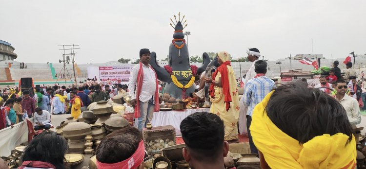 कांसा अरपन महाउदीम  बूढ़ा तालाब के बीचों-बीच बनेगी बूढ़ादेव की प्रतिमा…