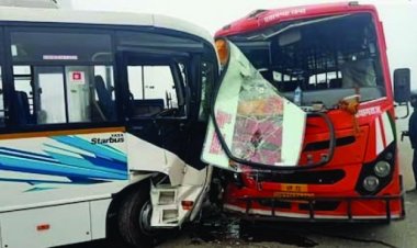 सुबह-सुबह दर्दनाक हादसा, बस और ट्रक की भिड़ंत में 12 लोगों की मौत