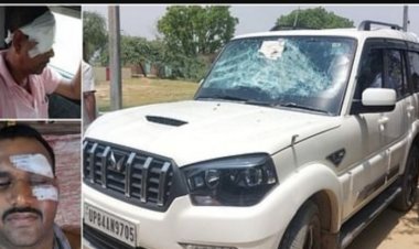 मतदान केंद्र पर जमकर पथराव, भाजपा और सपा कार्यकर्ता आपस में भिड़े