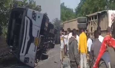 गोंदिया में बड़ा हादसा: बस पलटने से 10 यात्रियों की मौत, 30 घायल