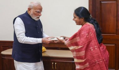 भाजपा महिला मोर्चा की राष्ट्रीय अध्यक्ष वनथी श्रीनिवासन ने प्रधानमंत्री मोदी से की मुलाकात