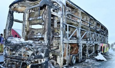 कुरनूल बस हादसे में आग से जिंदा जले 20 यात्री