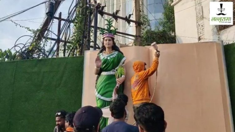 बड़ी खबर : दोबारा स्थापित की गई छत्तीसगढ़ महतारी की प्रतिमा