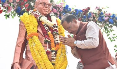 संविधान दिवस पर सीएम साय ने डॉ. अंबेडकर को किया नमन