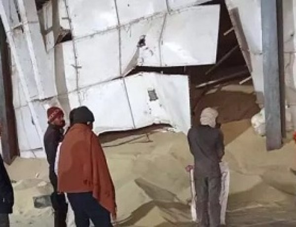 राइस मिल में चिमनी गिरने से मजदूर की मौत