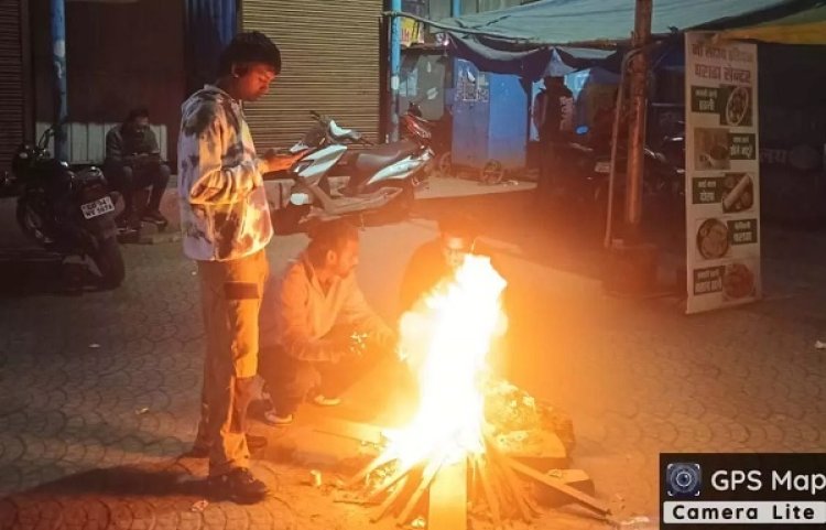 रायपुर निगम ने अलाव की व्यवस्था की