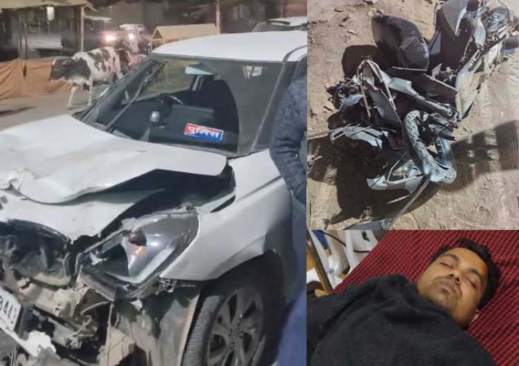 नशे में धुत पुलिस अधिकारी पर स्कूटर सवार को कुचलने का आरोप, सारंगढ़ में बवाल