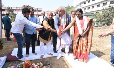 “शिक्षा, संवेदनशीलता और संकल्प का संगम: पुरंदर मिश्रा ने किया छात्रावास भवन का भूमिपूजन”