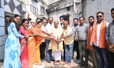 मदर टेरेसा वार्ड में विकास का नया अध्याय, विधायक पुरंदर मिश्रा के हाथों 16 लाख के कार्यों का भूमिपूजन