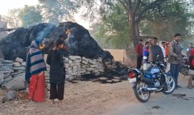 बिलाईगढ़ में दर्जनों पैरावट में आग, चार गांवों में दहशत