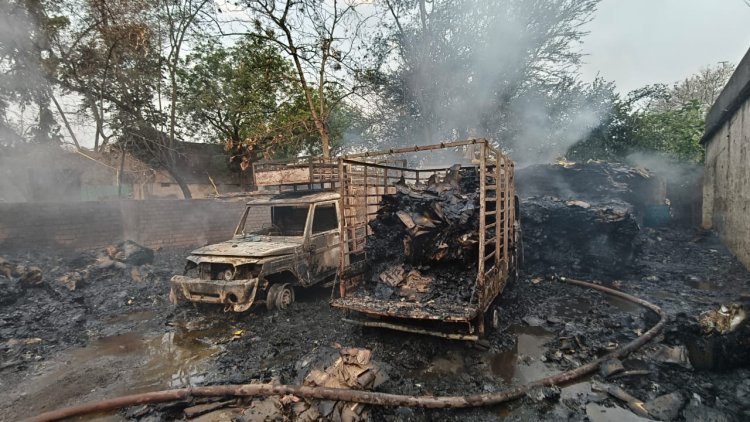 दुर्ग में एक रात में 4 जगह आग, दमकल टीम ने संभाला मोर्चा