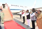 राष्ट्रपति द्रौपदी मुर्मु छत्तीसगढ़ प्रवास के पश्चात रायपुर से हुईं रवाना