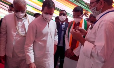 सांसद हुल गांधी ने विकास प्रदर्शनी में कांकेर वैली सीताफल परियोजना का अवलोकन किया...