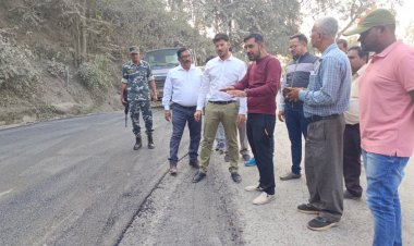 केशकाल घाटी की सड़क मरम्मत का कार्य युद्ध स्तर पर जारी