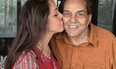 हेमा मालिनी ने पति धर्मेंद्र को जन्मदिन की बधाई दी