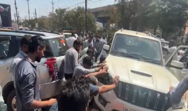 ब्रेक की जगह एक्सीलेरेटर में पड़ गया पैर, एक्सीडेंट में एक बच्चा सहित तीन लोग घायल