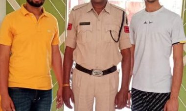 मुख्य मार्ग अवरुद्ध कर जन्मदिन मनाने पर कार्रवाई, दो गिरफ्तार