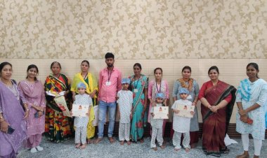 सत्यसांई हॉस्पिटल में मानवता का महापर्व: "नव्या हृदयस्पर्शी" थीम पर 200 बच्चों संग उल्लासपूर्वक मनाया गया सनातन नववर्ष