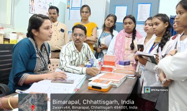 शासकीय दंतेश्वरी पी.जी. महिला महाविद्यालय, जगदलपुर के गृह विज्ञान विभाग की छात्राओं ने  प्रायोगिक एवं शैक्षणिक विषय के अंतर्गत शहरी प्राथमिक स्वास्थ्य केंद्र, गीदम रोड, जगदलपुर में प्रायोगिक एवं शैक्षणिक कार्य के तहत प्रयोगशाला भ्रमण