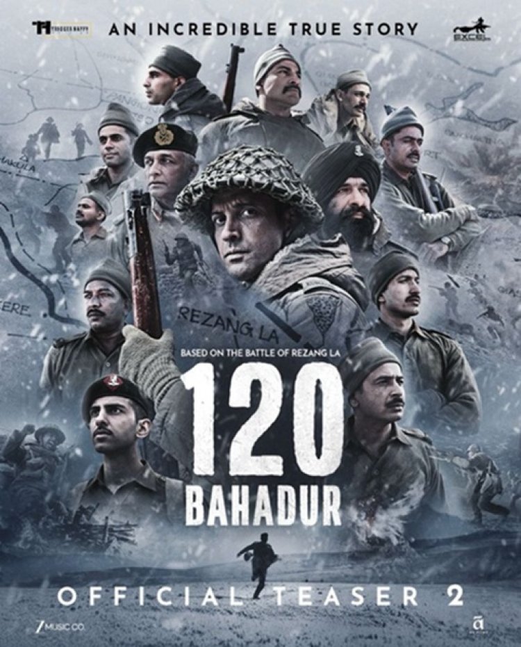 लता मंगेशकर जयंती पर रिलीज़ हुआ 120 बहादुर का टीज़र 2, वीर शहीदों को श्रद्धांजलि