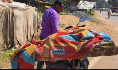 बाइक पर कैंसर पीड़ित आदिवासी, वेंटिलेटर पर मानवता...