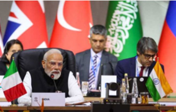 जी20 में पीएम मोदी ने सैटेलाइट डेटा साझा करने का प्रस्ताव रखा