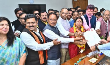 राज्यसभा के लिए भाजपा प्रत्याशी लक्ष्मी वर्मा ने दाखिल किया नामांकन…