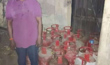 रायपुर में अवैध गैस सिलेंडर का भंडारण पकड़ा, 16 सिलेंडर जब्त