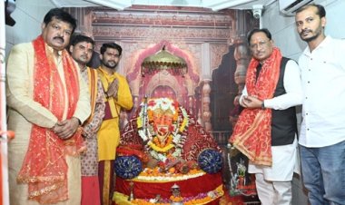 मुख्यमंत्री साय ने चंदखुरी में माता कौशल्या एवं भगवान श्रीराम के किए दर्शन