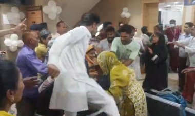 नवकार हॉस्पिटल में बवाल: महिला की मौत के बाद भिड़ा ससुराल-मायका पक्ष, जमकर मारपीट