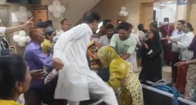 नवकार हॉस्पिटल में बवाल: महिला की मौत के बाद भिड़ा ससुराल-मायका पक्ष, जमकर मारपीट
