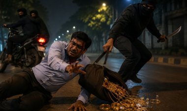 तलवार की नोक पर करोड़ों की लूट, ज्वेलरी स्टोर मैनेजर पर हमला कर बदमाश फरार