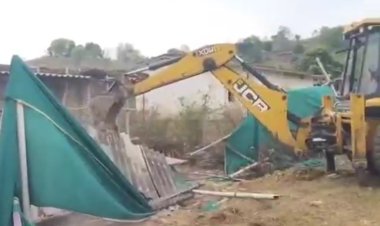अंबिकापुर में रिजर्व फॉरेस्ट पर चला बुलडोजर, 200 एकड़ वनभूमि से हटाया जा रहा अवैध कब्जा