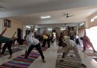 12वाँ अंतर्राष्ट्रीय योग दिवस के उपलक्ष्य में प्रत्युषा फाउंडेशन रायपुर छत्तीसगढ़ संग गरिमा गृह सरोना के द्वारा दिव्यता का योग * आयोजन किया