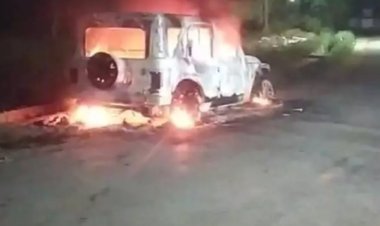 कोरबा में घर के बाहर खड़ी थार में लगाई आग, अज्ञात आरोपियों की तलाश में जुटी पुलिस