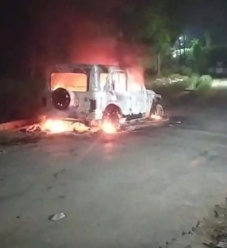 कोरबा में घर के बाहर खड़ी थार में लगाई आग, अज्ञात आरोपियों की तलाश में जुटी पुलिस